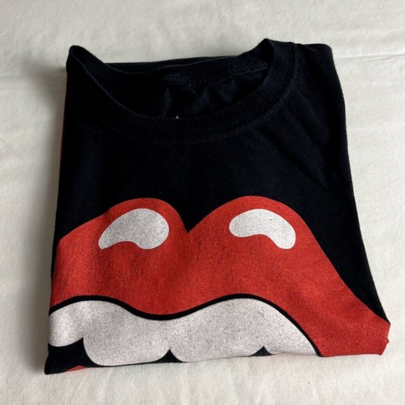 The Rolling Stones T-Shirt Unisex Size 2X Black Crew Neck Graphic Short Sleeve - Picture 6 of 7